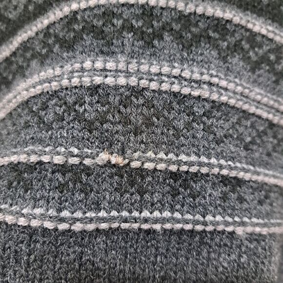 Vintage Field & Stream Zip-Up Sweater Fleece Lined Jacket Embroidered XL Gray - Picture 11 of 16